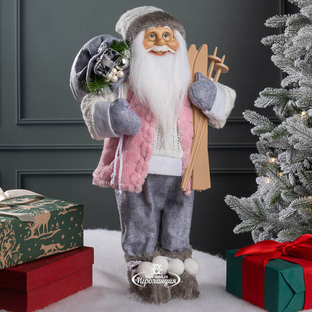 Новогодняя фигура Санта Клаус - Волшебник из Харрикейна 45 см Due Esse Christmas