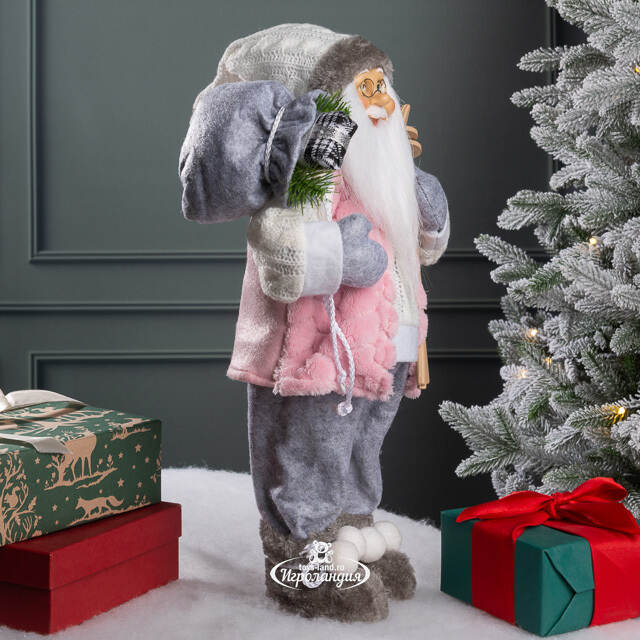 Новогодняя фигура Санта Клаус - Волшебник из Харрикейна 45 см Due Esse Christmas
