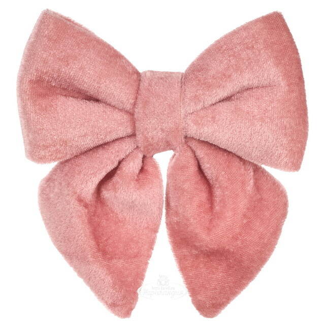 Бант на елку De Lamont 15*13 см розовый бутон Due Esse Christmas