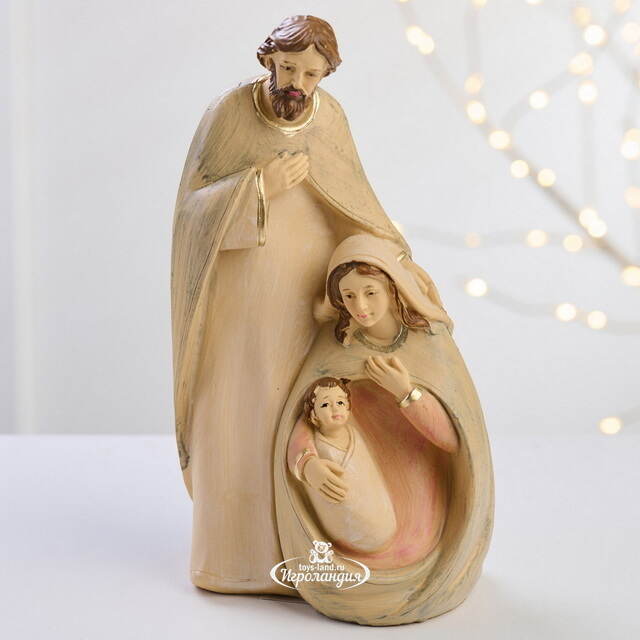 Рождественская статуэтка Рождение Иисуса 20 см бежевая Due Esse Christmas