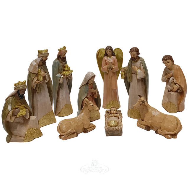 Рождественский вертеп Священное Предание 24 см, 10 фигурок Due Esse Christmas