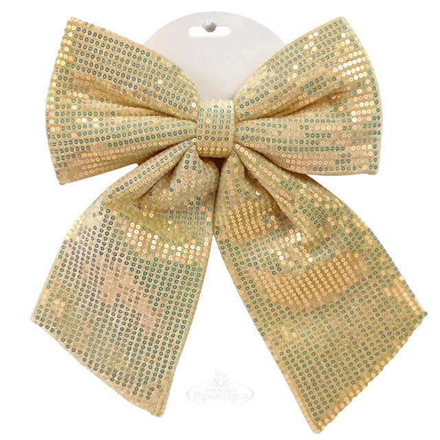 Бант на елку Marinella 29*24 см золотой Due Esse Christmas