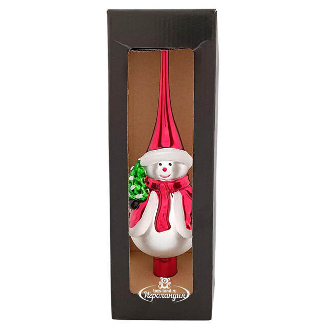 Верхушка на елку Снеговик 29 см Due Esse Christmas