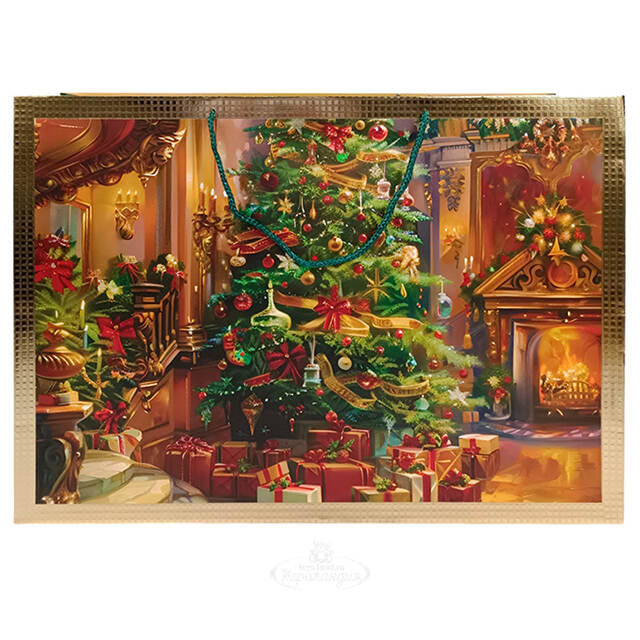 Подарочный пакет бумажный Елочка в царском зале 55*40 см Due Esse Christmas (Ду Эссе Кристмас)