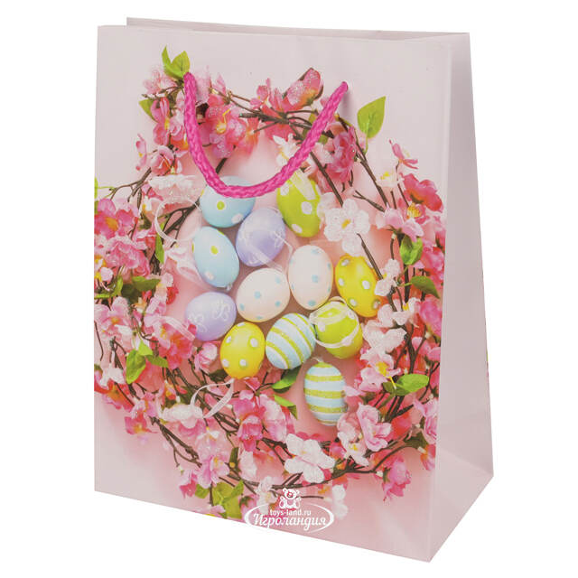 Подарочный пакет Easter Cherry 18*14 см Due Esse Christmas