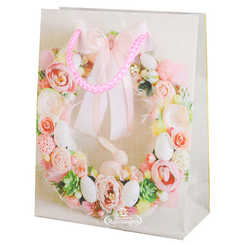 Подарочный пакет Easter Flowers 18*14 см Due Esse Christmas