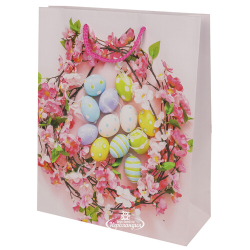 Подарочный пакет Easter Cherry 25*20 см Due Esse Christmas