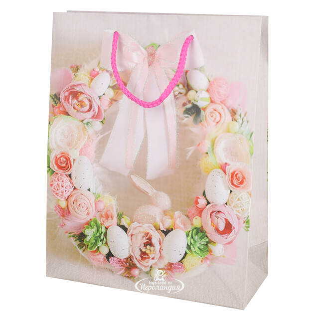 Подарочный пакет Easter Flowers 25*20 см Due Esse Christmas