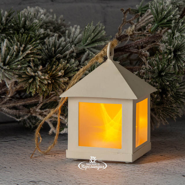 Фонарик Светлячок 6*8 см белый, 1 теплая белая LED лампа на батарейке, подвеска Koopman