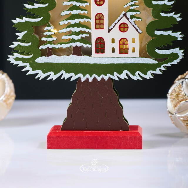 Новогодний светильник Рождество в Хельсинки 29 см, 6 LED ламп Breitner