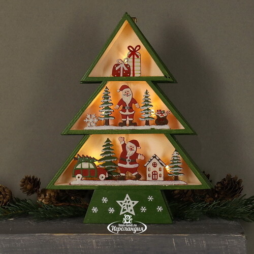 Новогодний светильник Christmas Tree 24 см, на батарейках Breitner