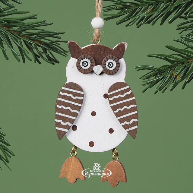 Деревянная елочная игрушка Сказочная Совунья 9 см, подвеска Breitner