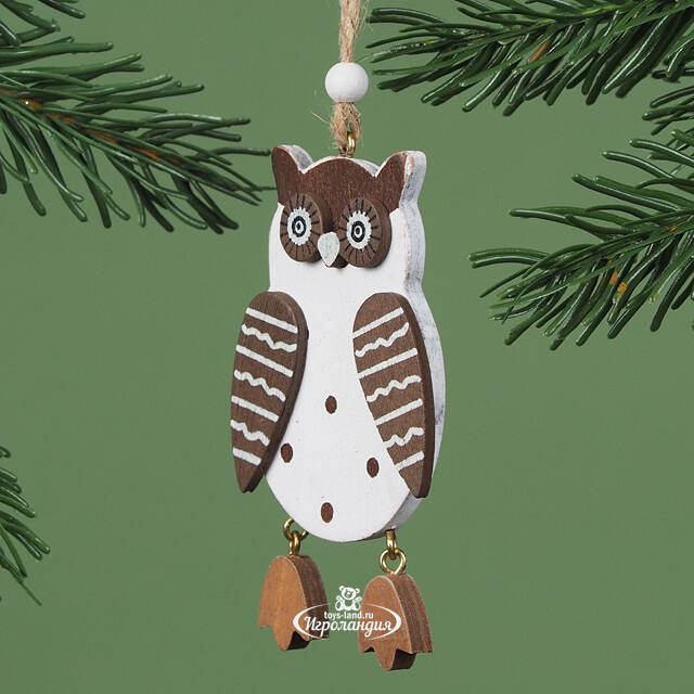 Деревянная елочная игрушка Сказочная Совунья 9 см, подвеска Breitner