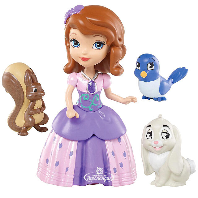 Игровой набор София Прекрасная с питомцами 7.5 см Mattel