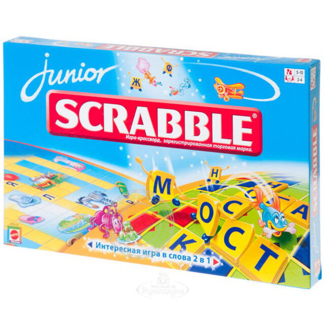 Настольная игра Scrabble (Скрабл) Детский Mattel