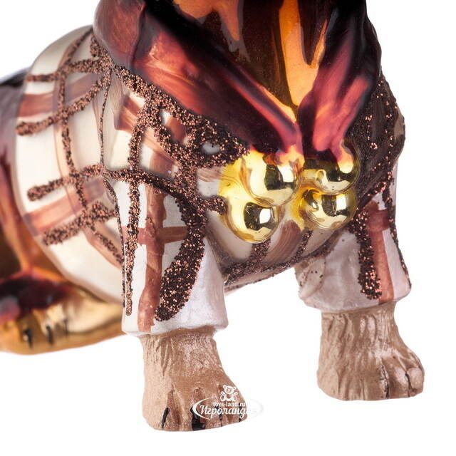 Елочная игрушка Такса с Оксфорд-стрит 12 см, стекло Goodwill