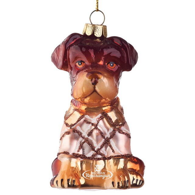 Елочная игрушка Норфолк-терьер с Оксфорд-стрит 12 см, стекло Goodwill