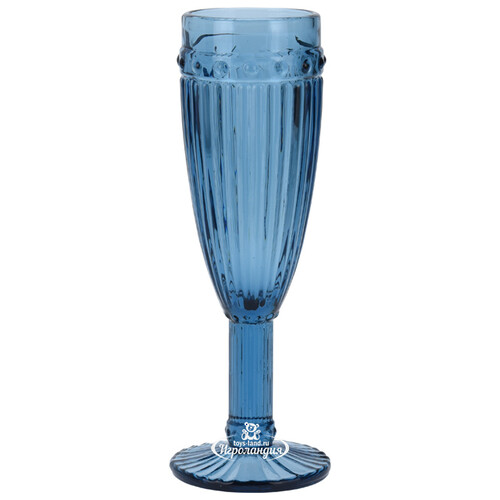 Бокал для шампанского Шамберте 170 мл синий, стекло Koopman