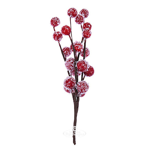 Декоративные ягоды Woodbine заснеженные 15 см, 3 шт Koopman
