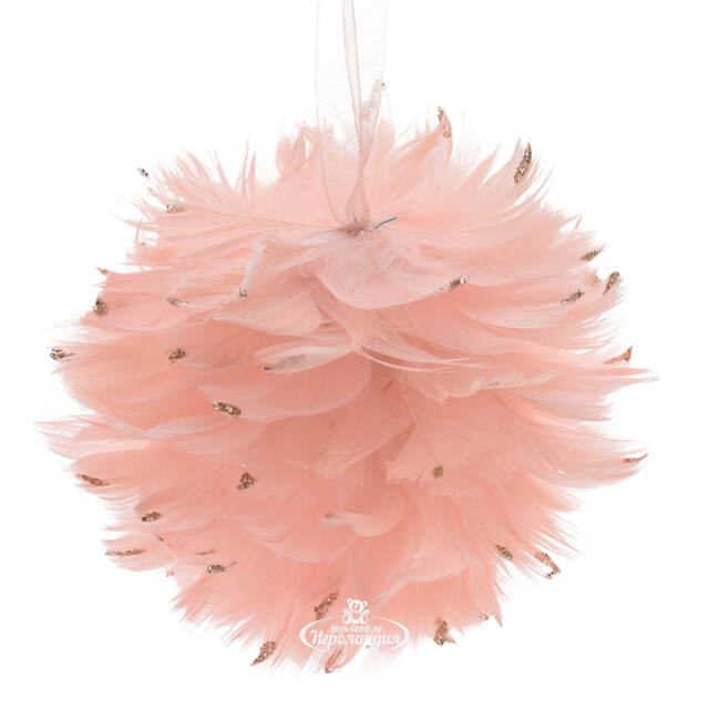 Елочный шар из перьев Plume Tendre 10 см Koopman (Купман)