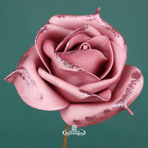 Искусственная роза Ивонн: Adore Aroma 14 см, клипса Koopman