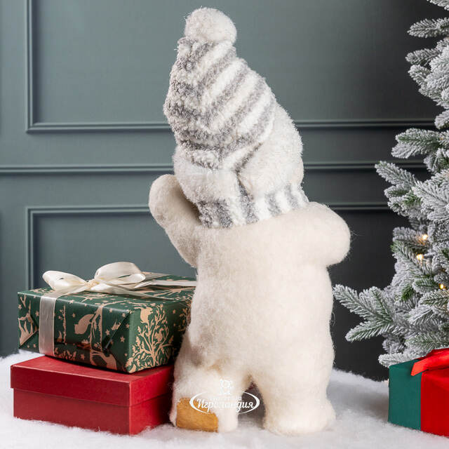 Декоративная фигура Снеговик Санчос в колпачке 55*23 см Koopman