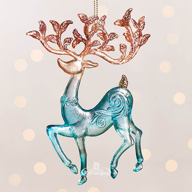 Елочная игрушка Олень Джоэл 15 см Kurts Adler