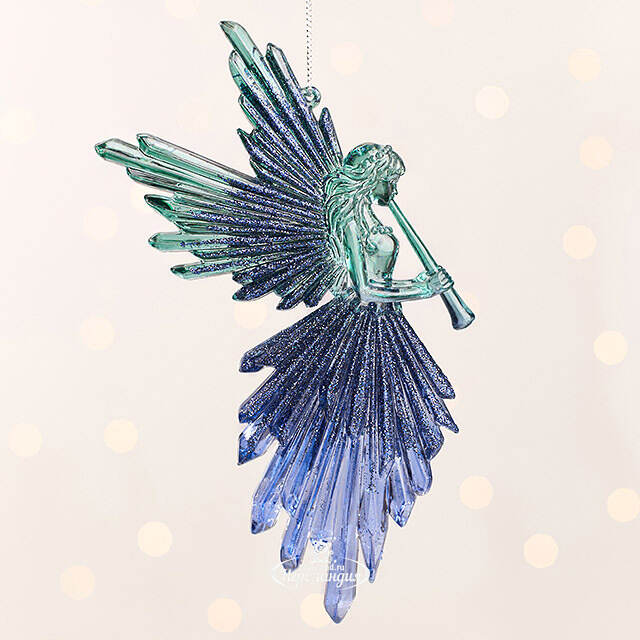 Елочная игрушка Soul Peacock - Ангел Клодетт 17 см, подвеска Kurts Adler