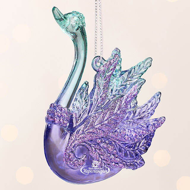 Елочная игрушка Soul Peacock - Лебедь Нил 10 см, подвеска Kurts Adler