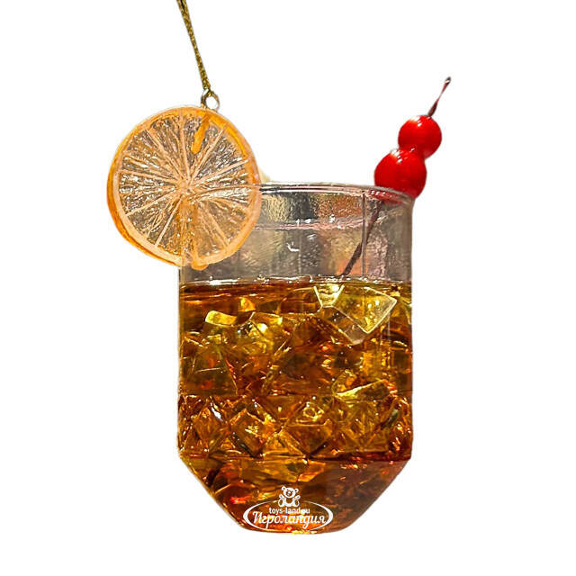 Стеклянная елочная игрушка Бокал с Коктейлем - Long Island Ice Tea Kurts Adler