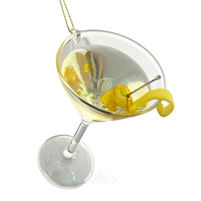Стеклянная елочная игрушка Бокал с Коктейлем - Royal Vesper Kurts Adler