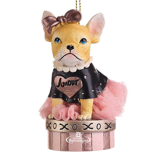 Елочная игрушка Бульдог Бетти 6 см Kurts Adler