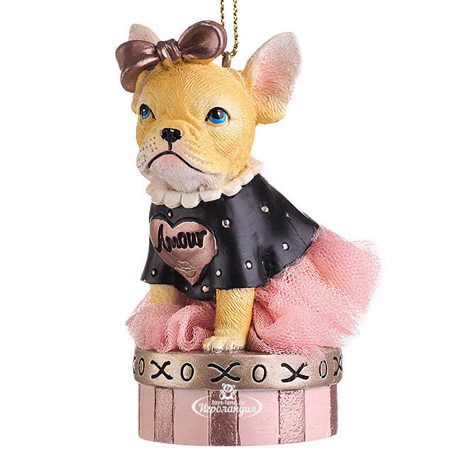 Елочная игрушка Бульдог Бетти 6 см Kurts Adler