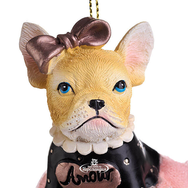 Елочная игрушка Бульдог Бетти 6 см Kurts Adler