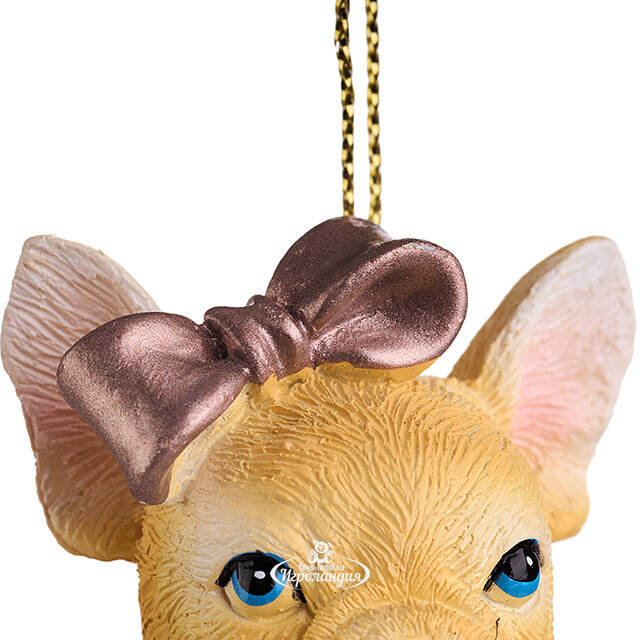 Елочная игрушка Бульдог Бетти 6 см Kurts Adler