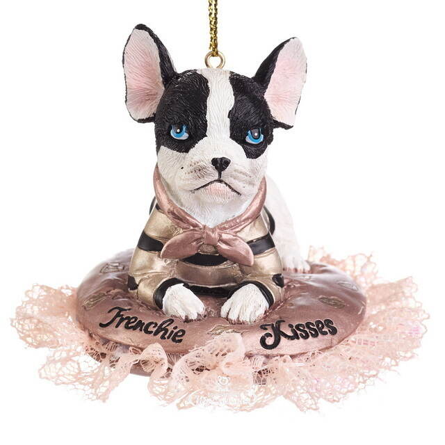 Елочная игрушка Бульдог Уильям 6 см Kurts Adler