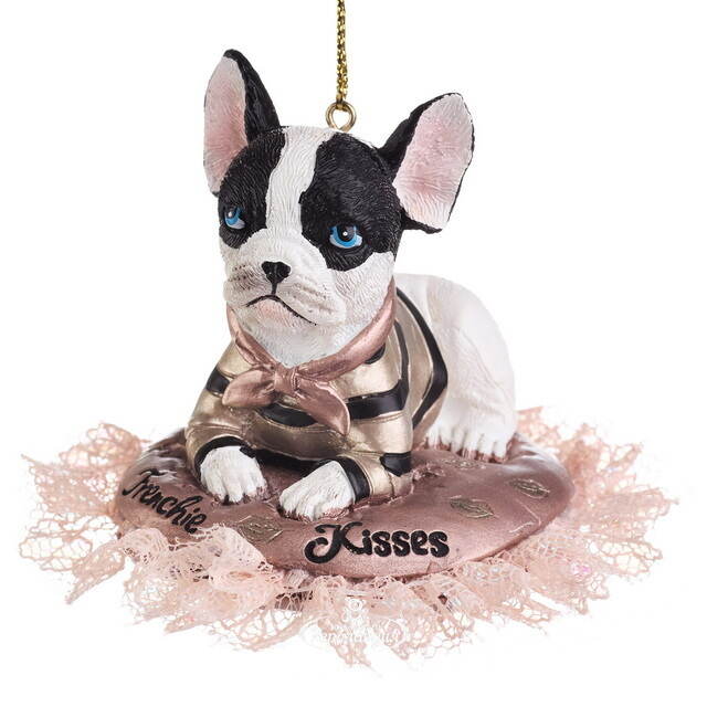 Елочная игрушка Бульдог Уильям 6 см Kurts Adler