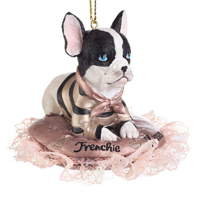 Елочная игрушка Бульдог Уильям 6 см Kurts Adler