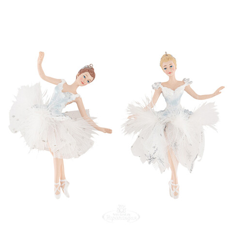 Елочная игрушка Балерина Одетта - Swan Lake Ballet 14 см, подвеска Kurts Adler