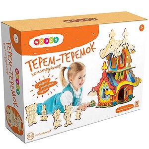 Набор-конструктор Терем-теремок 37*32 см, дерево Woody фото 1