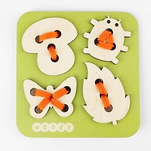 Шнуровка На полянке 14*14 см Woody (Вуди) фото 2