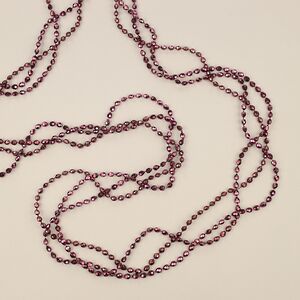 Бусы на елку Алмазная Россыпь 270 см сливовые, пластиковые Kaemingk фото 2