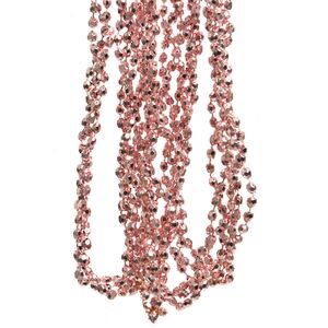 Бусы на елку Алмазная Россыпь 270 см жемчужно-розовые, пластиковые Kaemingk фото 4