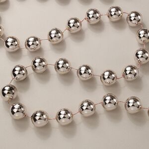 Бусы на елку Гигант 2 см*270 см нежно-розовые, пластиковые Kaemingk фото 2