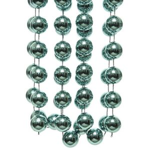 Бусы на елку Гигант 2 см*270 см голубой туман, пластиковые Kaemingk фото 3