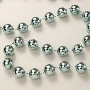 Бусы на елку Гигант 2 см*270 см голубой туман, пластиковые Kaemingk фото 2