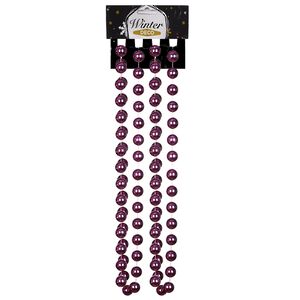 Бусы на елку Гигант 2 см*270 см royal purple, пластиковые Winter Deco фото 4