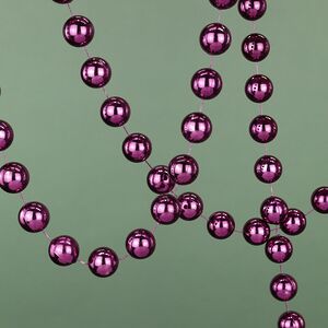 Бусы на елку Гигант 2 см*270 см royal purple, пластиковые Winter Deco фото 2