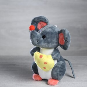 Мягкая игрушка Мышонок Джерри - Сырные Истории 15 см, черный Hit-Toys фото 1