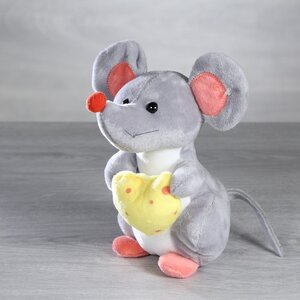 Мягкая игрушка Мышонок Чука - Сырные Истории 15 см, серый Hit-Toys фото 1